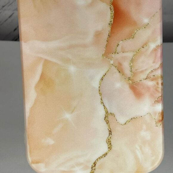 Matte Marble Look 12 Pro Max Case- Peach/Coral Color - Picture 2 of 4